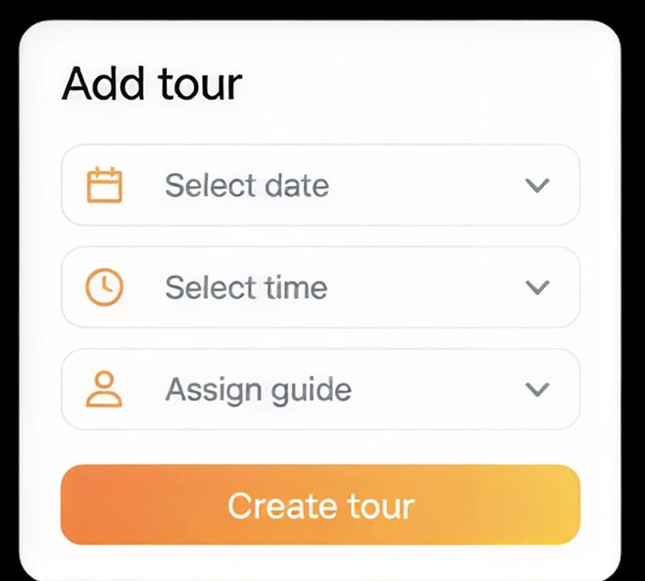 Add tour form